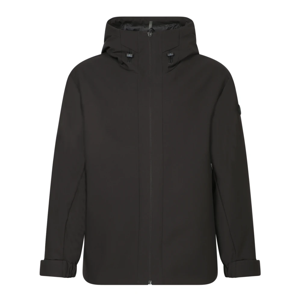 Moncler Urban Zip Jacket met Verstelbare Capuchon Black Heren