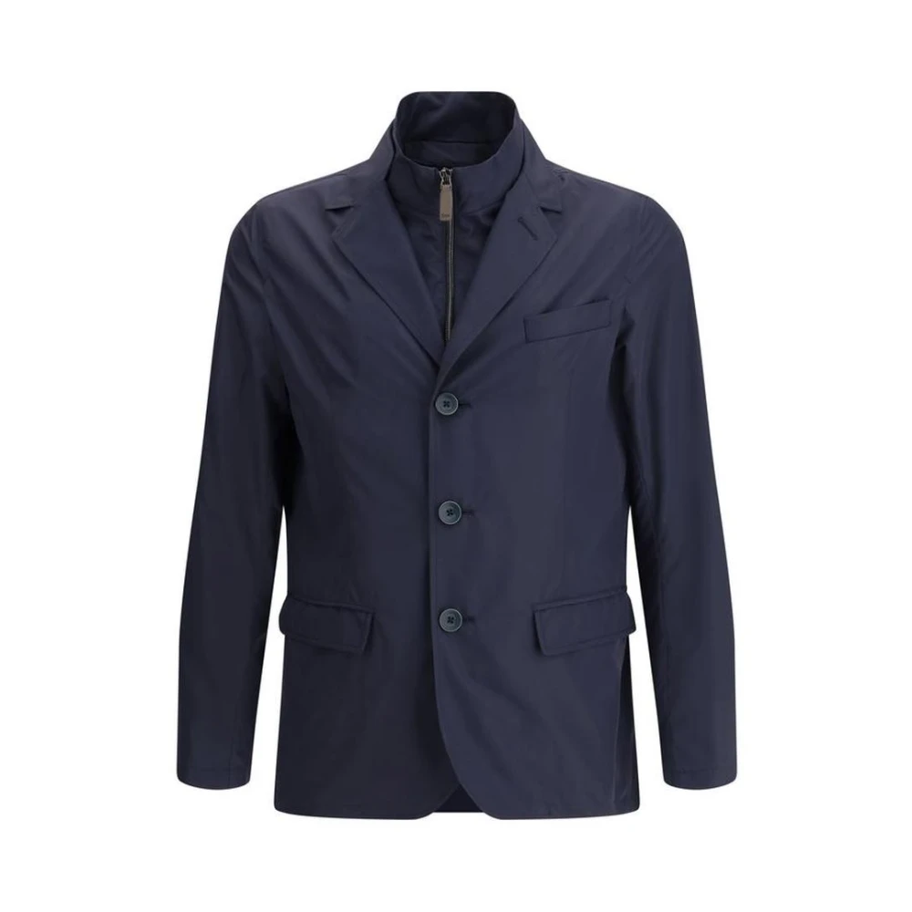 Herno Uomo Blu Blazer Classico Navy