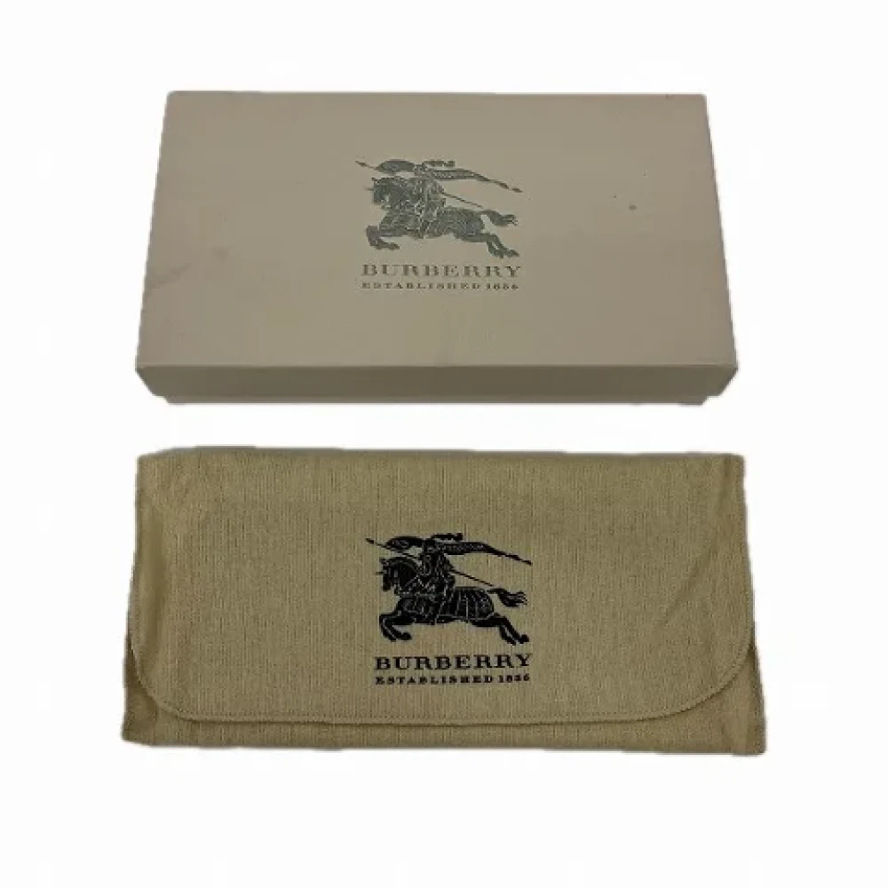 Burberry Vintage Pre-owned Leather wallets Beige Dames