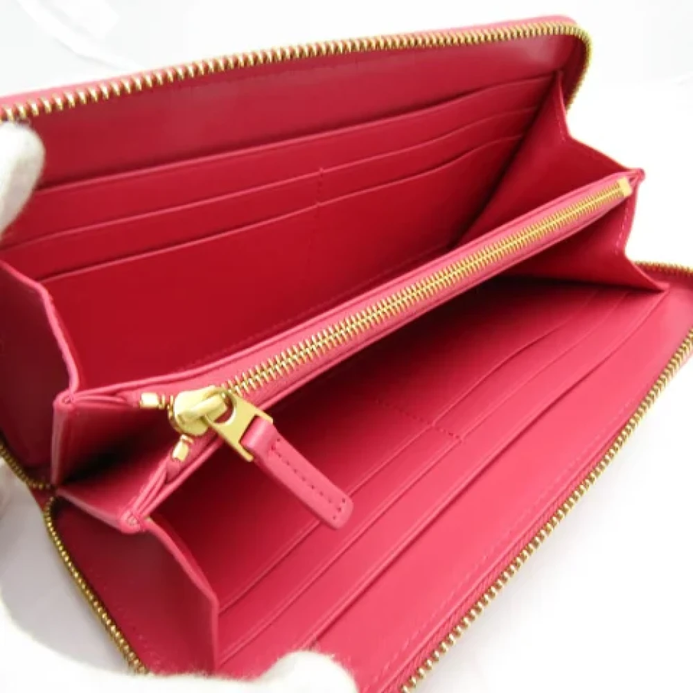 Bottega Veneta Vintage Pre-owned Leather wallets Pink Dames