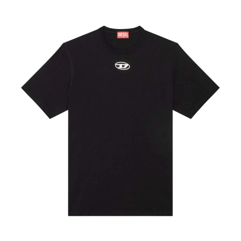 Diesel Zwart Katoen T-Adjust-Doval-PJ T-Shirt Black Heren