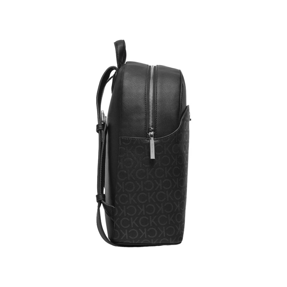 Calvin Klein Zwarte Polyethyleen Rugzak Herfst Winter Collectie Black Dames