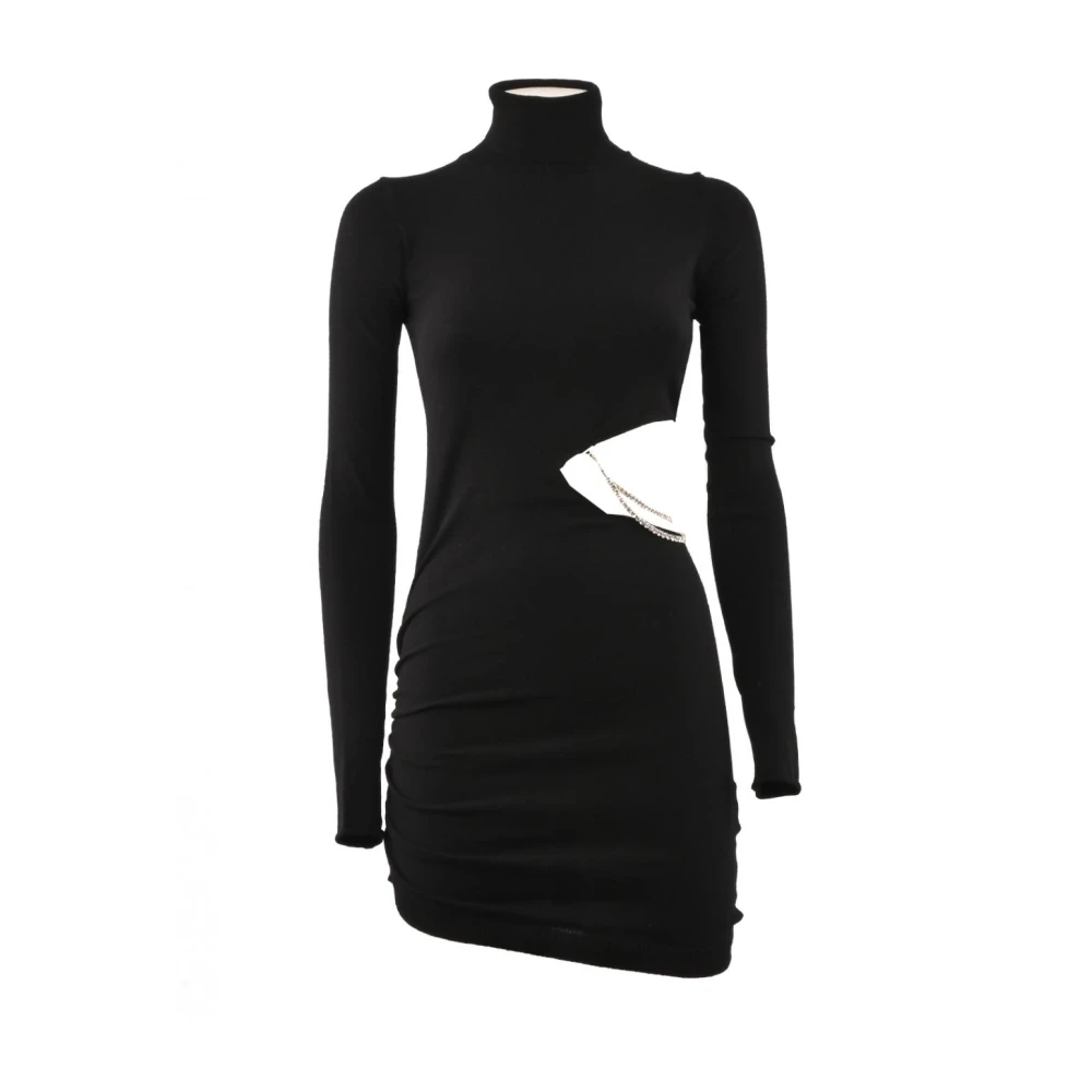 Aniye By Viscose jurk met cut-out detail Black Dames