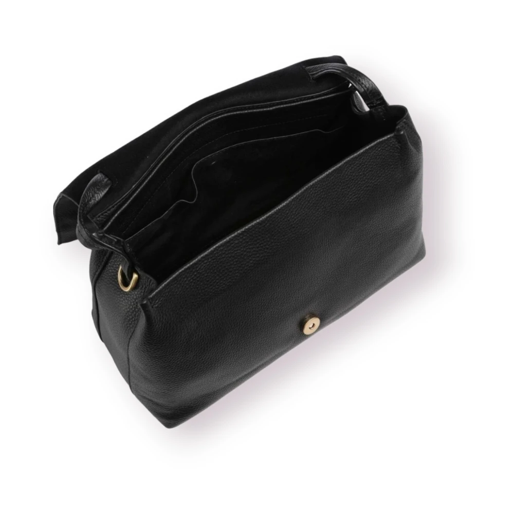 Twinset Leren tassen Black Dames
