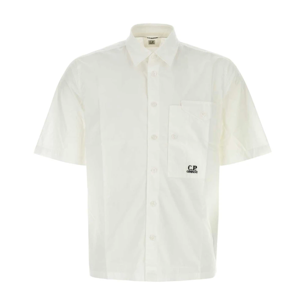 C.P. Company Short Sleeve Shirts White Heren
