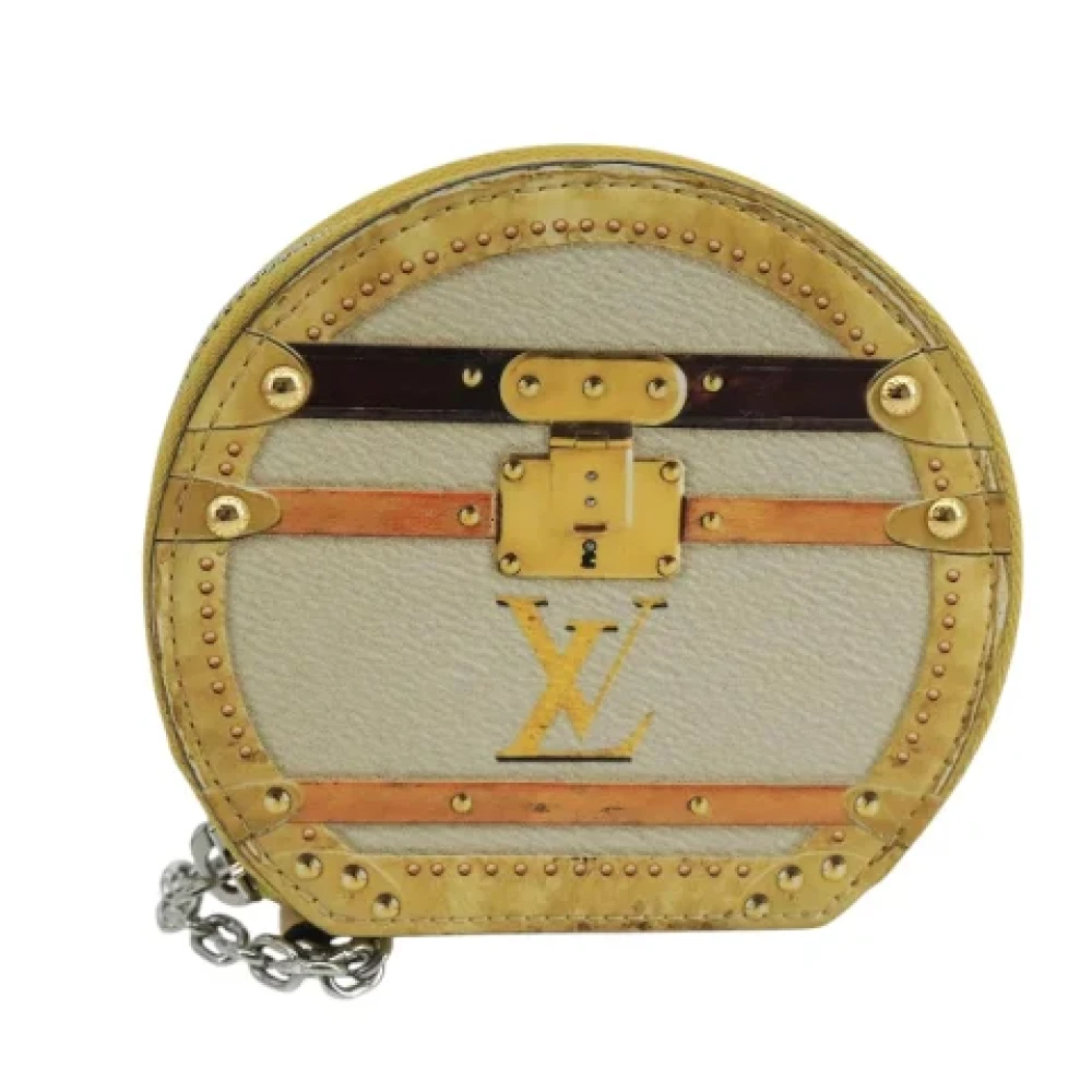 Louis Vuitton Vintage Pre-owned Leather wallets Yellow Dames
