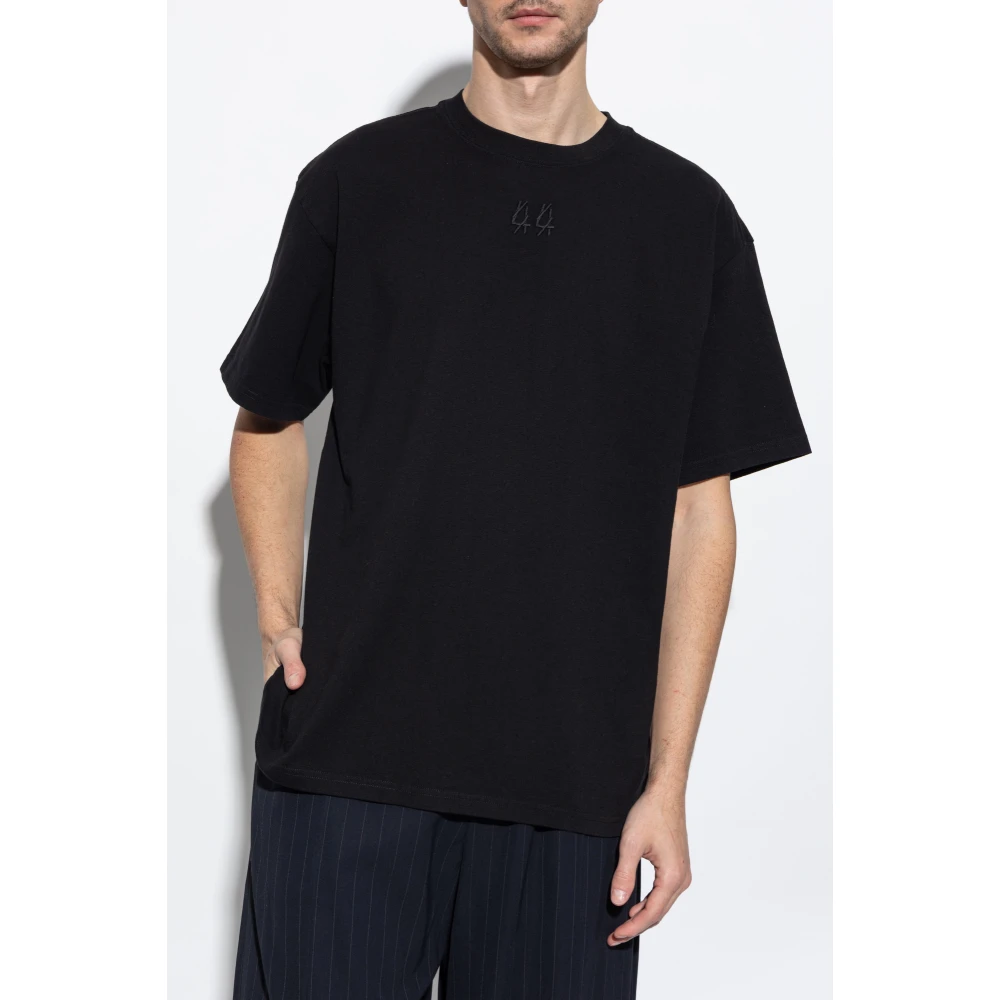 44 Label Group T-shirt met ronde hals Black Heren
