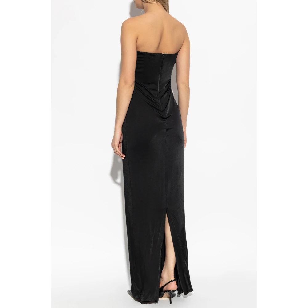 Salvatore Ferragamo Off-shoulder jurk Black Dames