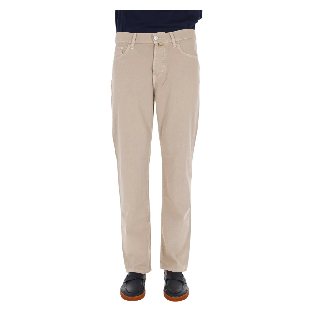 Jacob Cohën Mannelijk Beige Jeans Heren, W36, Katoen, Edo Slim-Fit Jeans