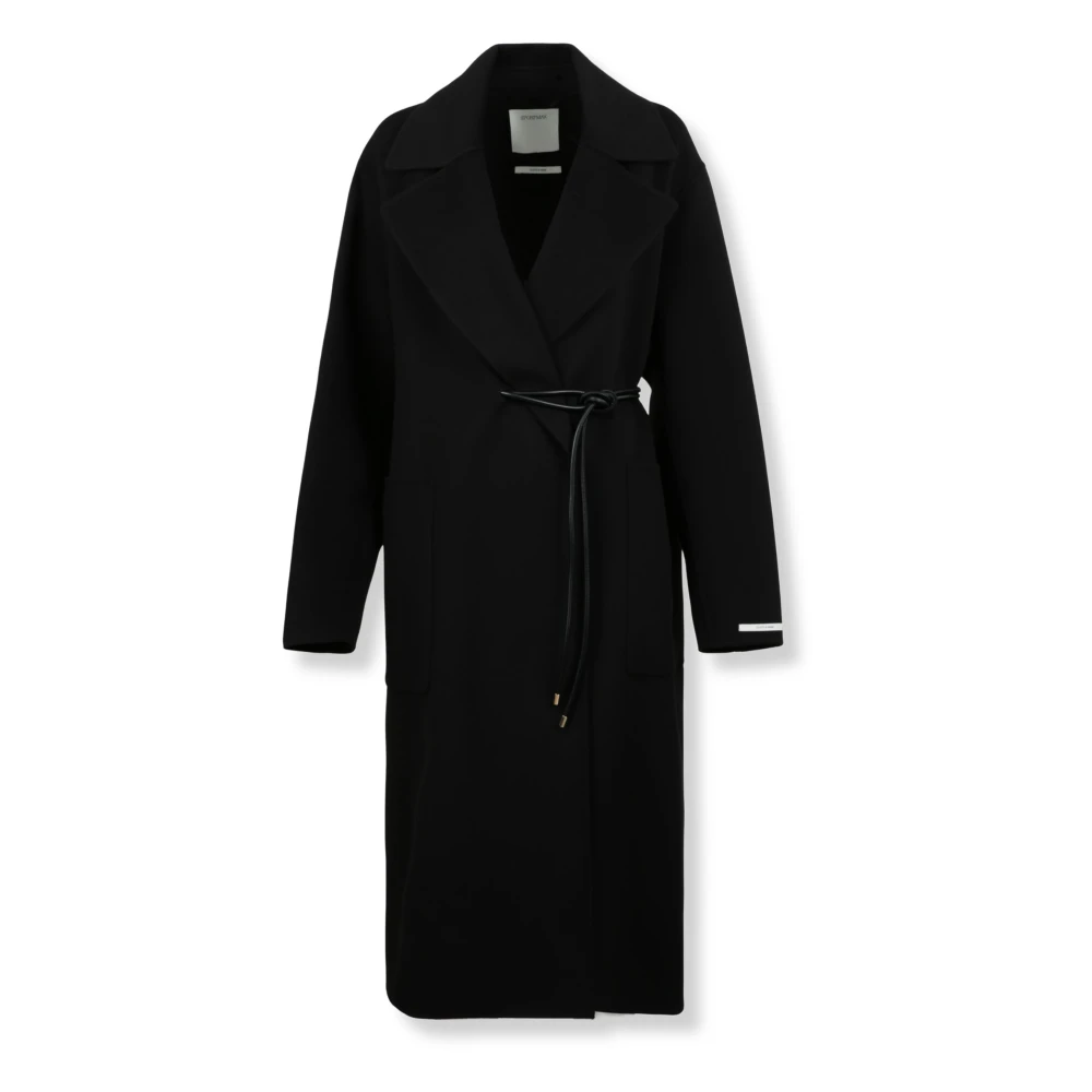 Sportmax Vrouw Zwart Jassen Dames, M, Wol, Abate