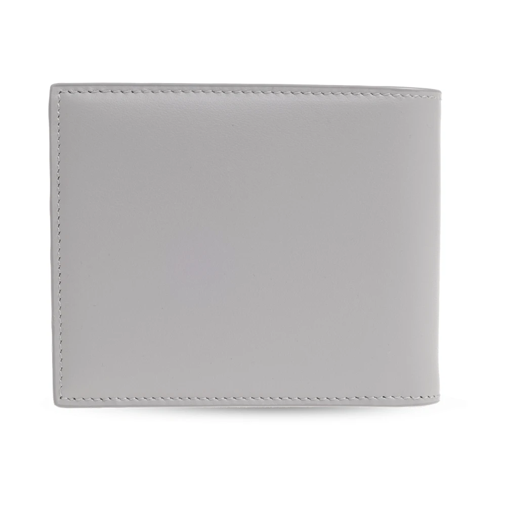Dolce & Gabbana Leren portemonnee Gray Heren