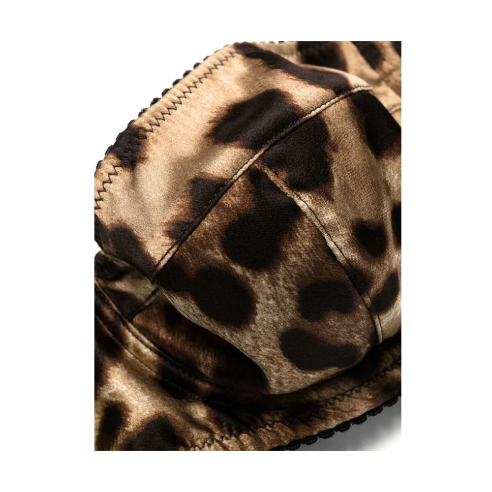 Dolce & Gabbana Leopard Print Balconette Bra Brown Dames