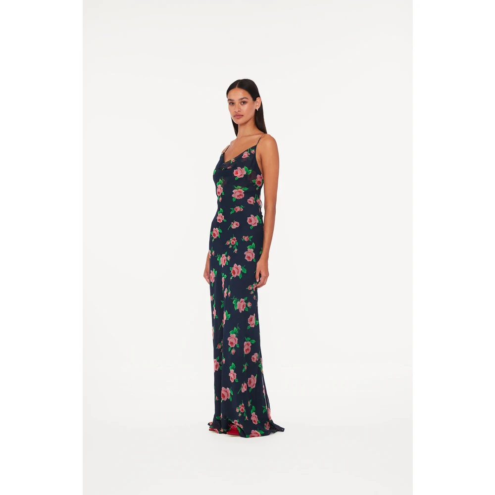 Rotate Birger Christensen Chiffon Maxi Slip Dress Multicolor Dames