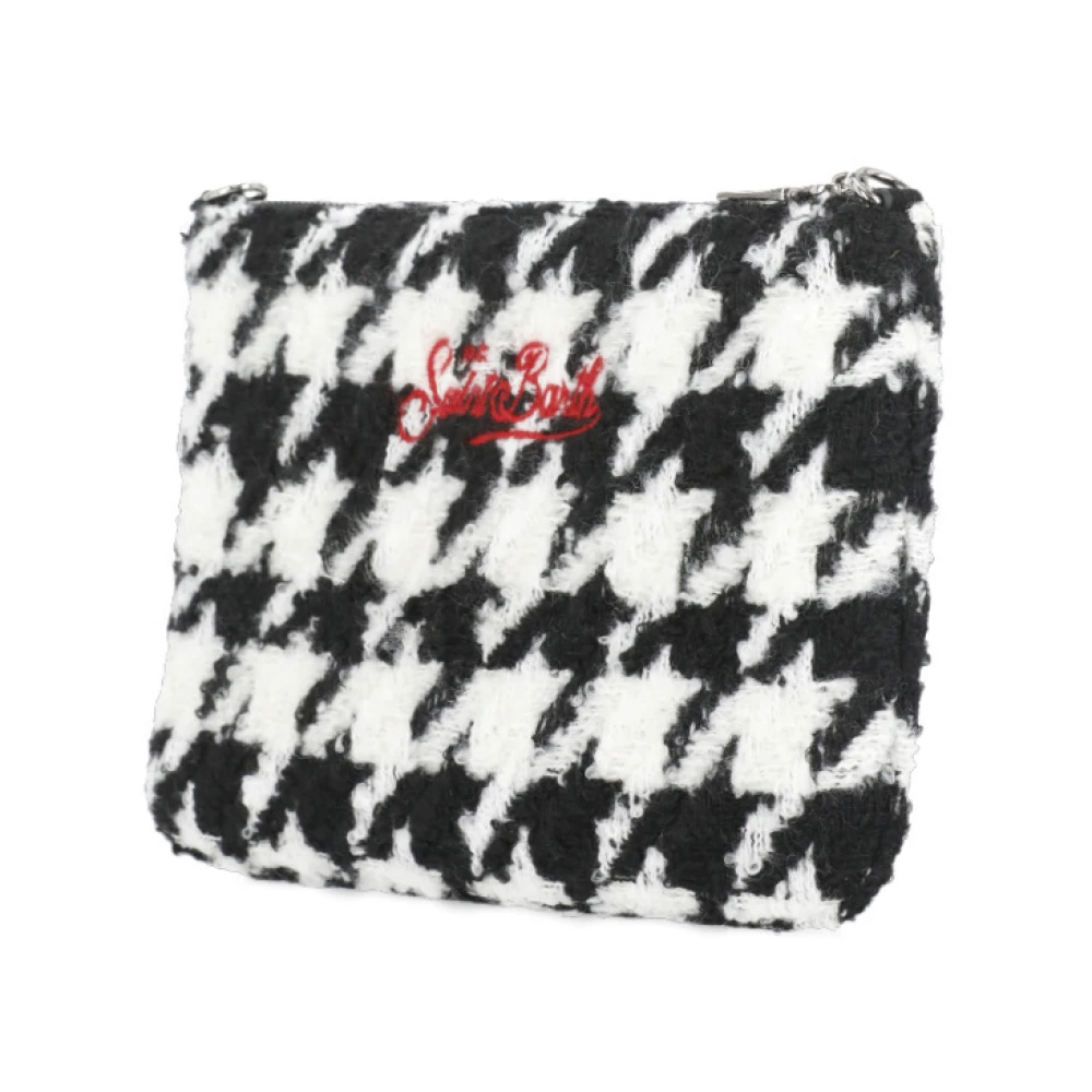 Saint Barth Zwarte Wolmix Clutch Tas Black Dames