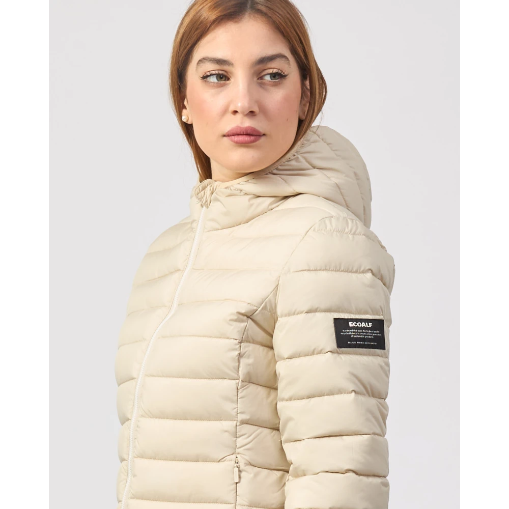 Ecoalf Omkeerbare winddichte jas Atlantic Beige Dames