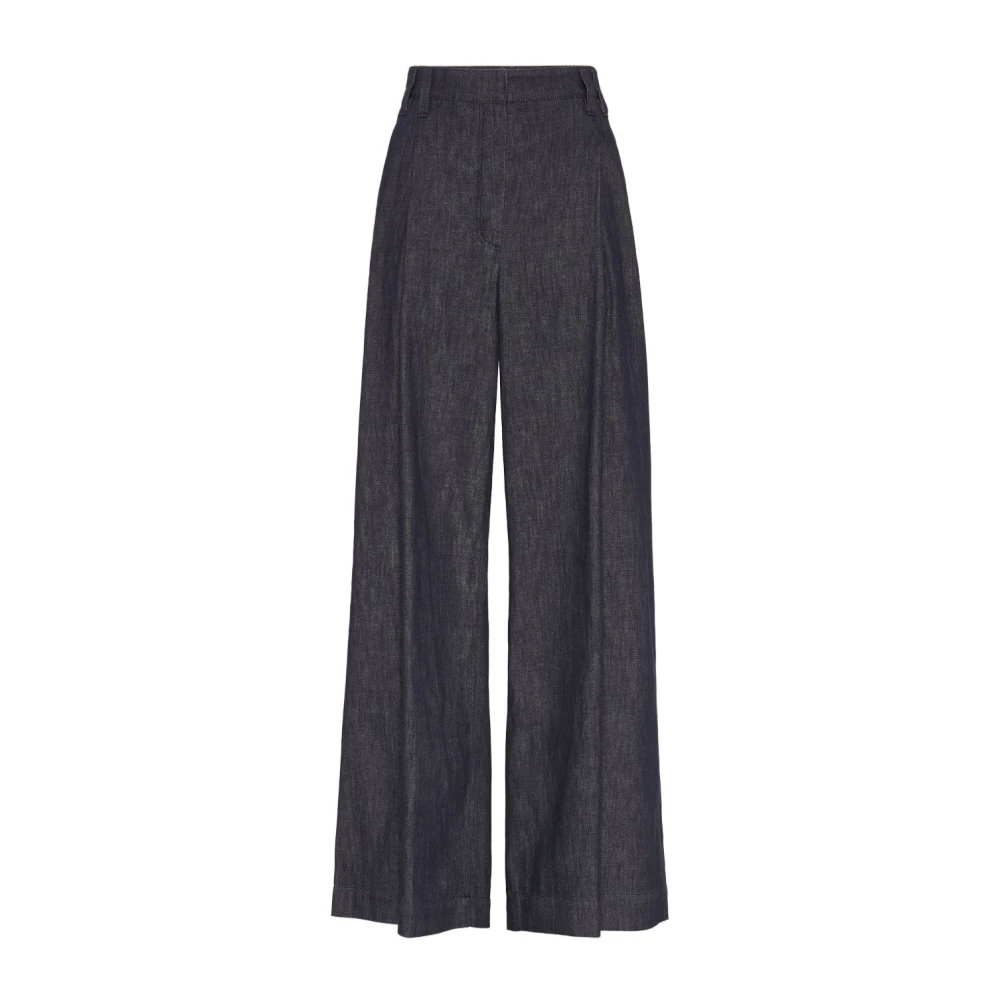 Trousers > Wide Trousers - - Brunello Cucinelli - Modalova
