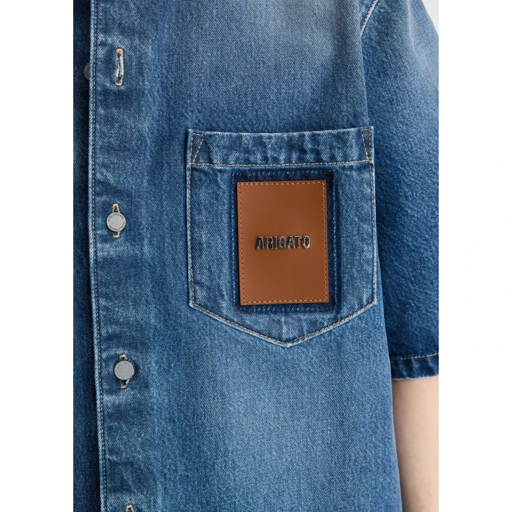Axel Arigato Ronan Denim Overhemd Blue Heren