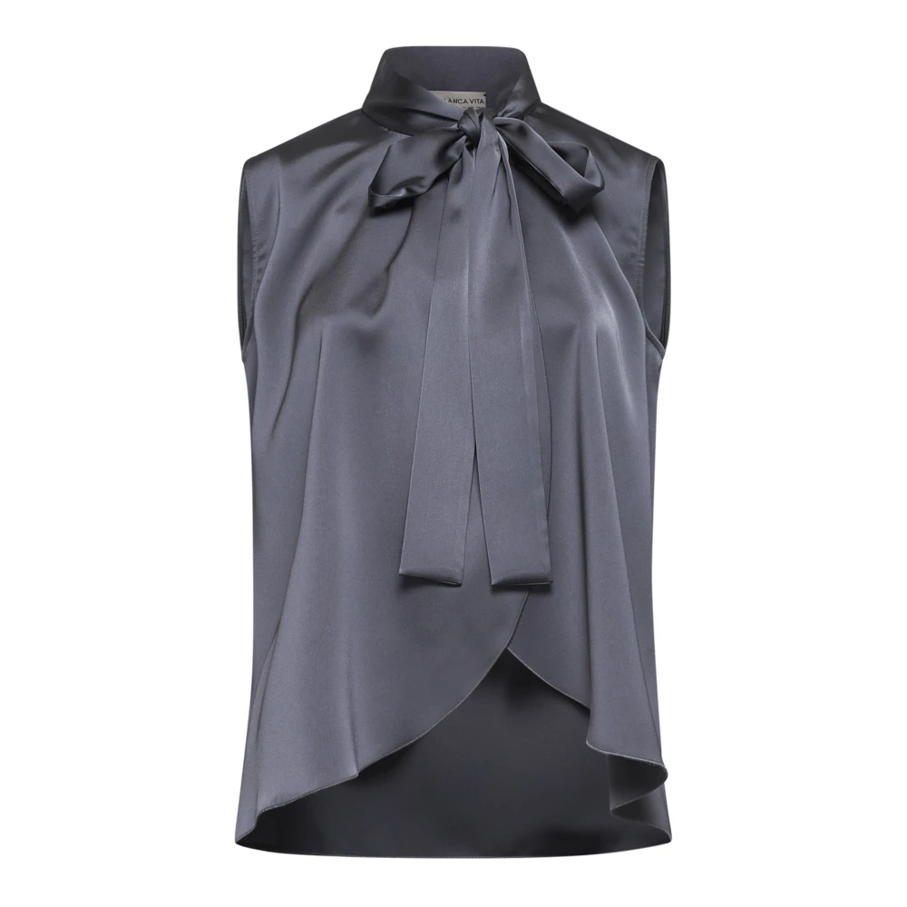 Blanca Vita Antraciet Top voor Vrouwen Gray Dames