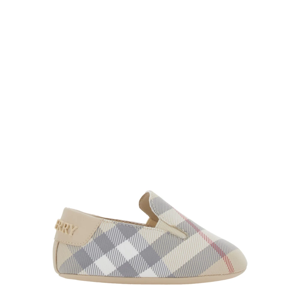 Burberry Barn Beige Loafers med Logo Beige, Pojke