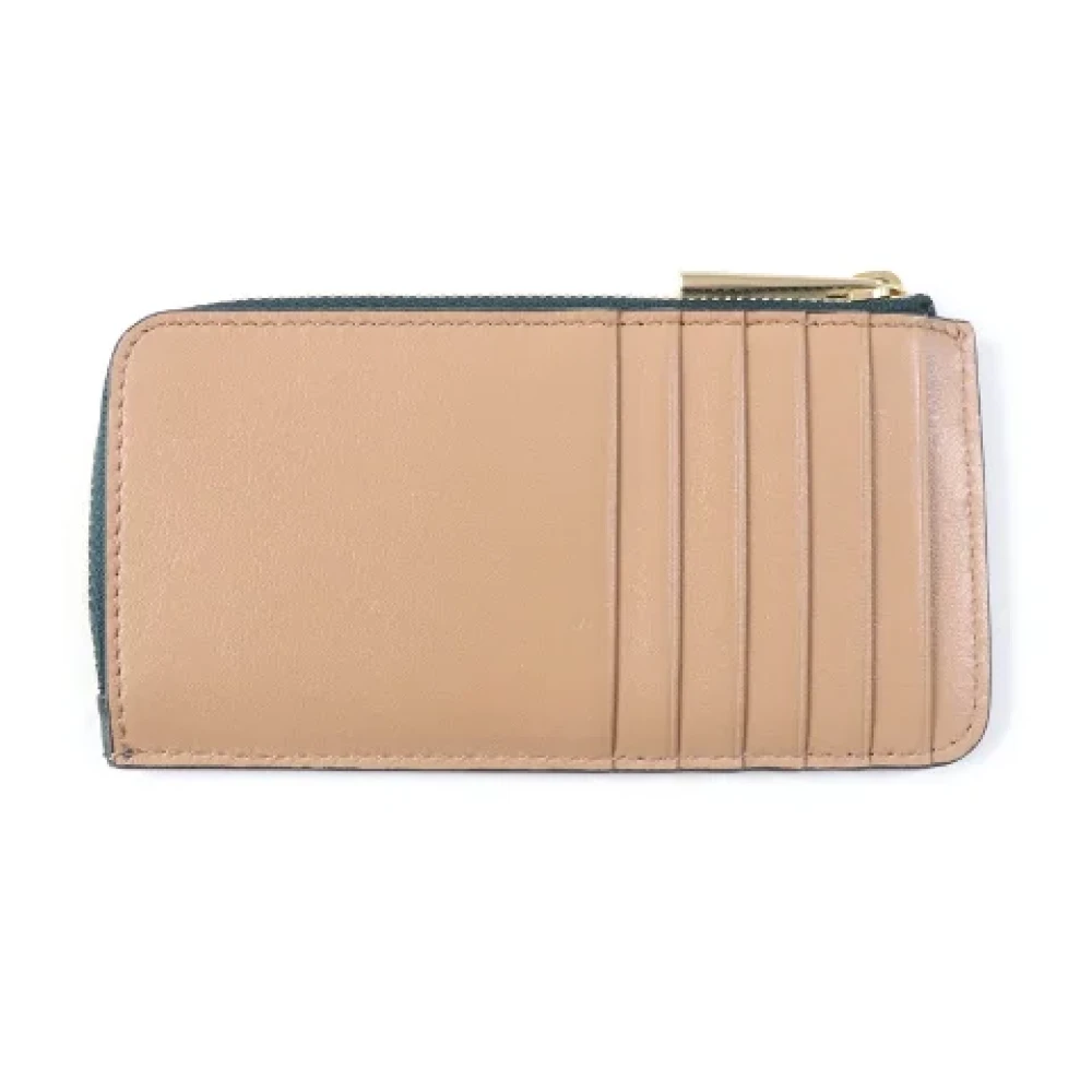 Jimmy Choo Pre-owned Leather wallets Green Dames