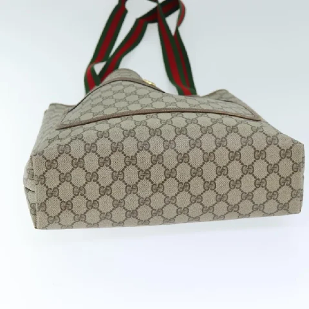 Gucci Vintage Pre-owned Leather totes Beige Dames