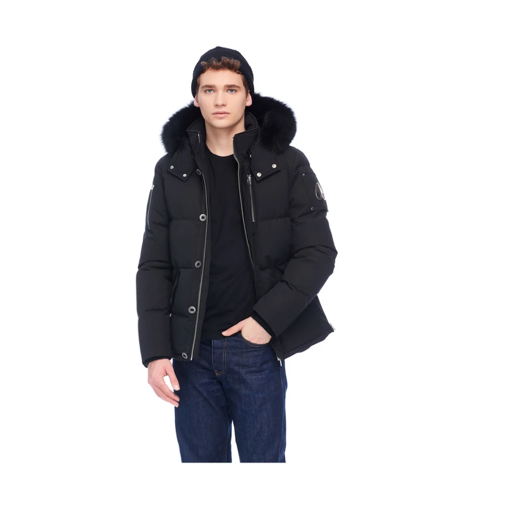 Moose Knuckles Zwarte Winterjas 3Q Style Black Heren