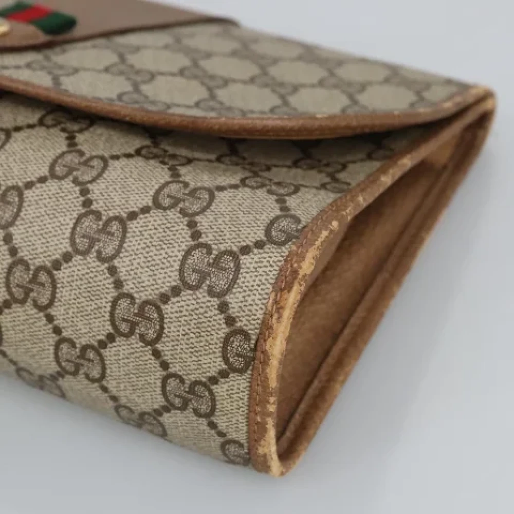 Gucci Vintage Pre-owned Canvas gucci-bags Beige Dames