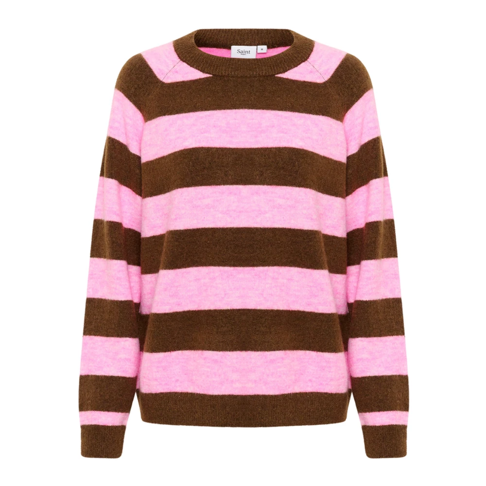 Saint Tropez Gestreepte Gebreide Trui Multicolor Dames
