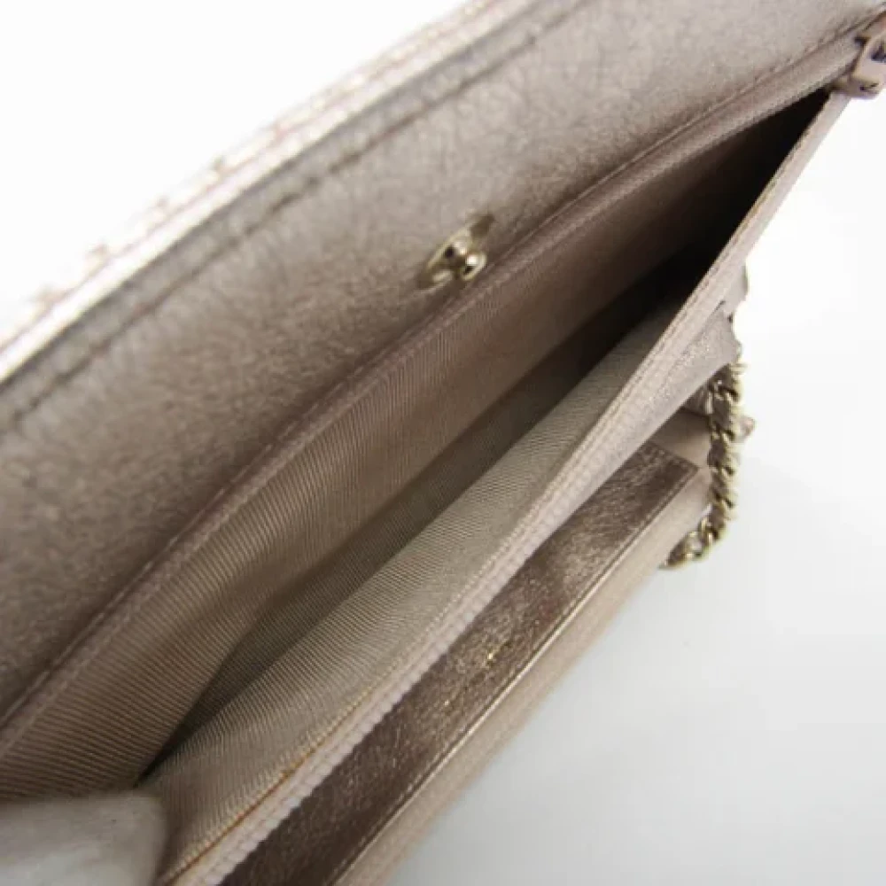 Chanel Vintage Pre-owned Leather wallets Pink Dames