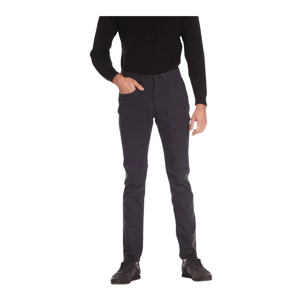 Jeckerson Slim Fit Blauwe Broek John001 Gray Heren
