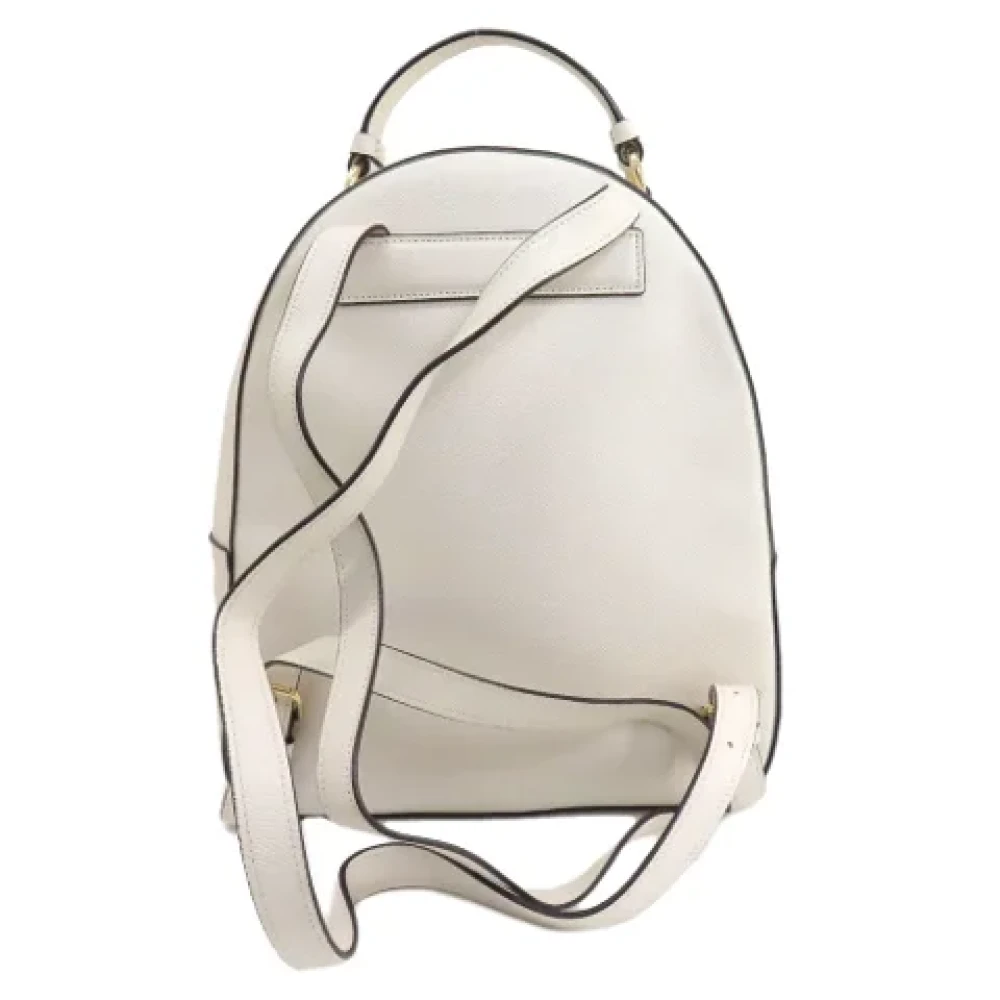 Coach Pre-owned Leather backpacks White Dames
