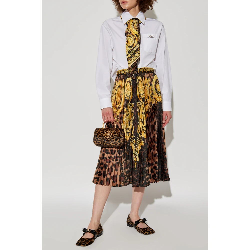 Versace Geplooide rok Brown Dames