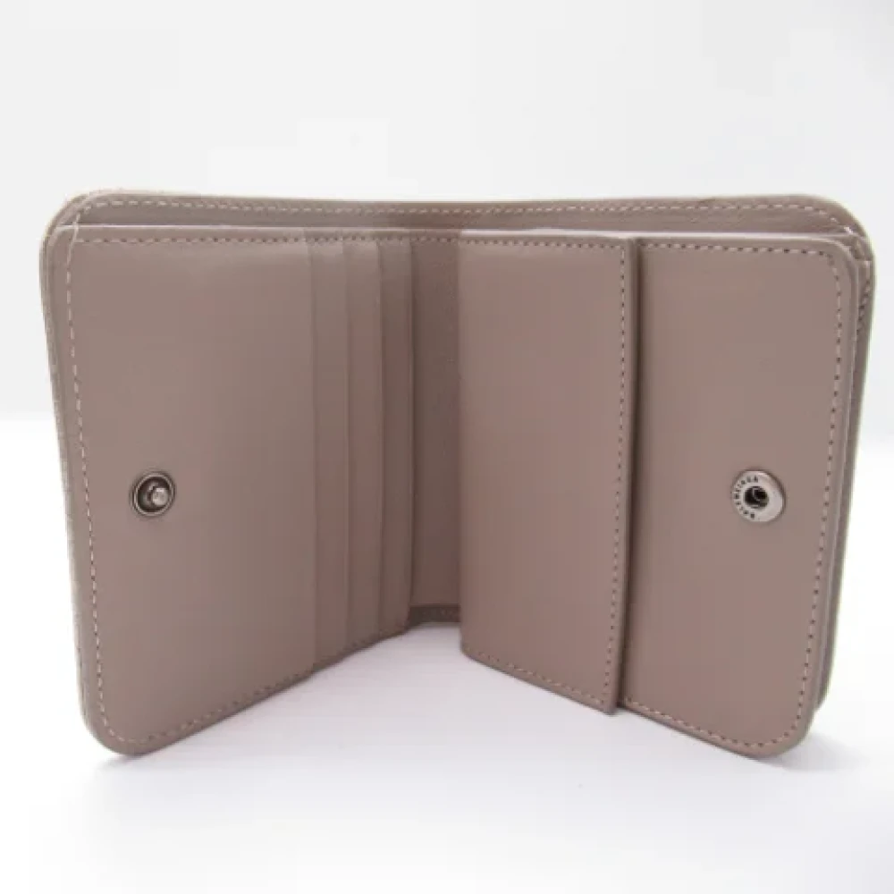 Balenciaga Vintage Pre-owned Leather wallets Beige Dames