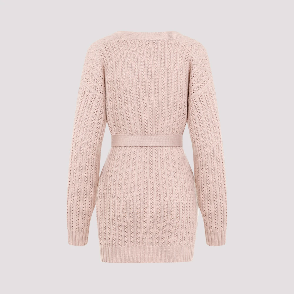 Max Mara Geperforeerde Cardigan in Cipria Kleur Pink Dames