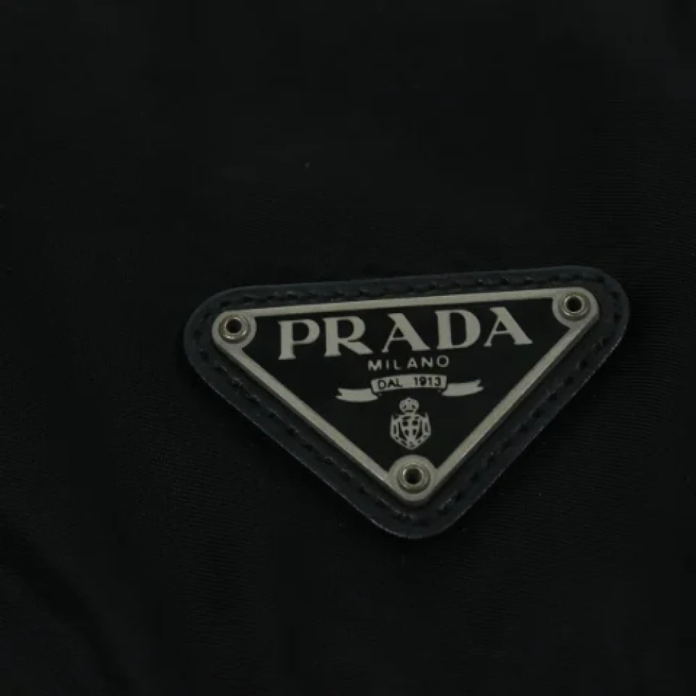 Prada Vintage Pre-owned Cotton prada-bags Black Dames