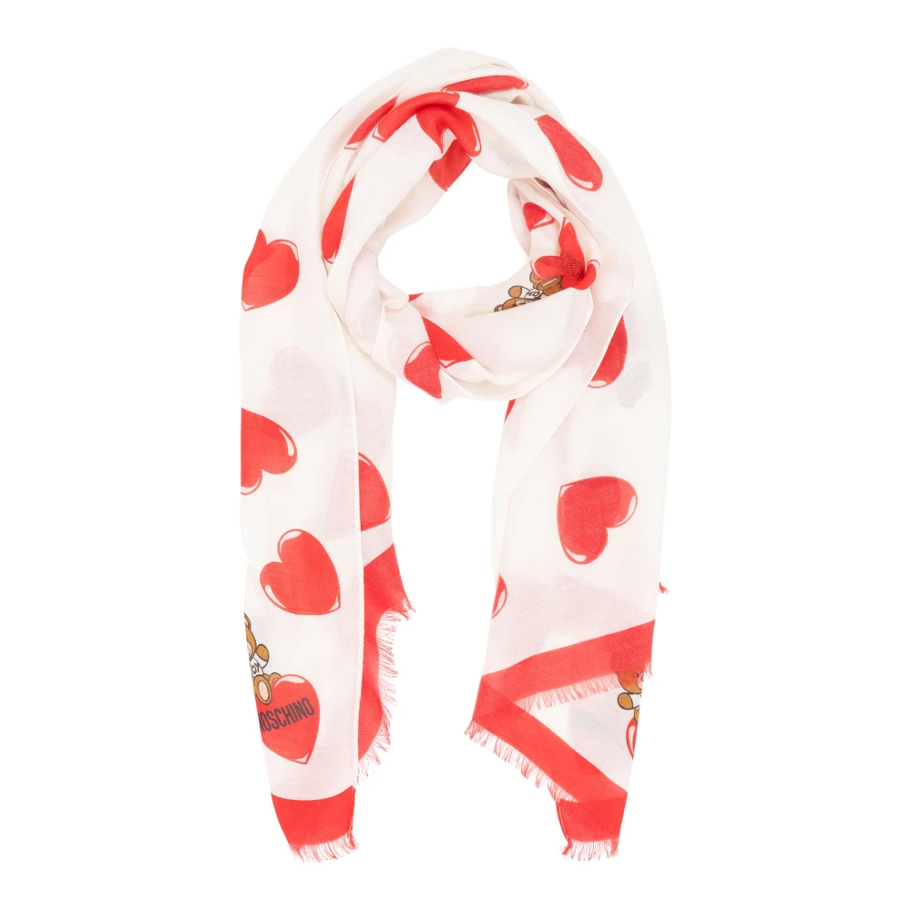 Moschino Abstract Multicolor Teddy Bear Sjaal Multicolor Dames