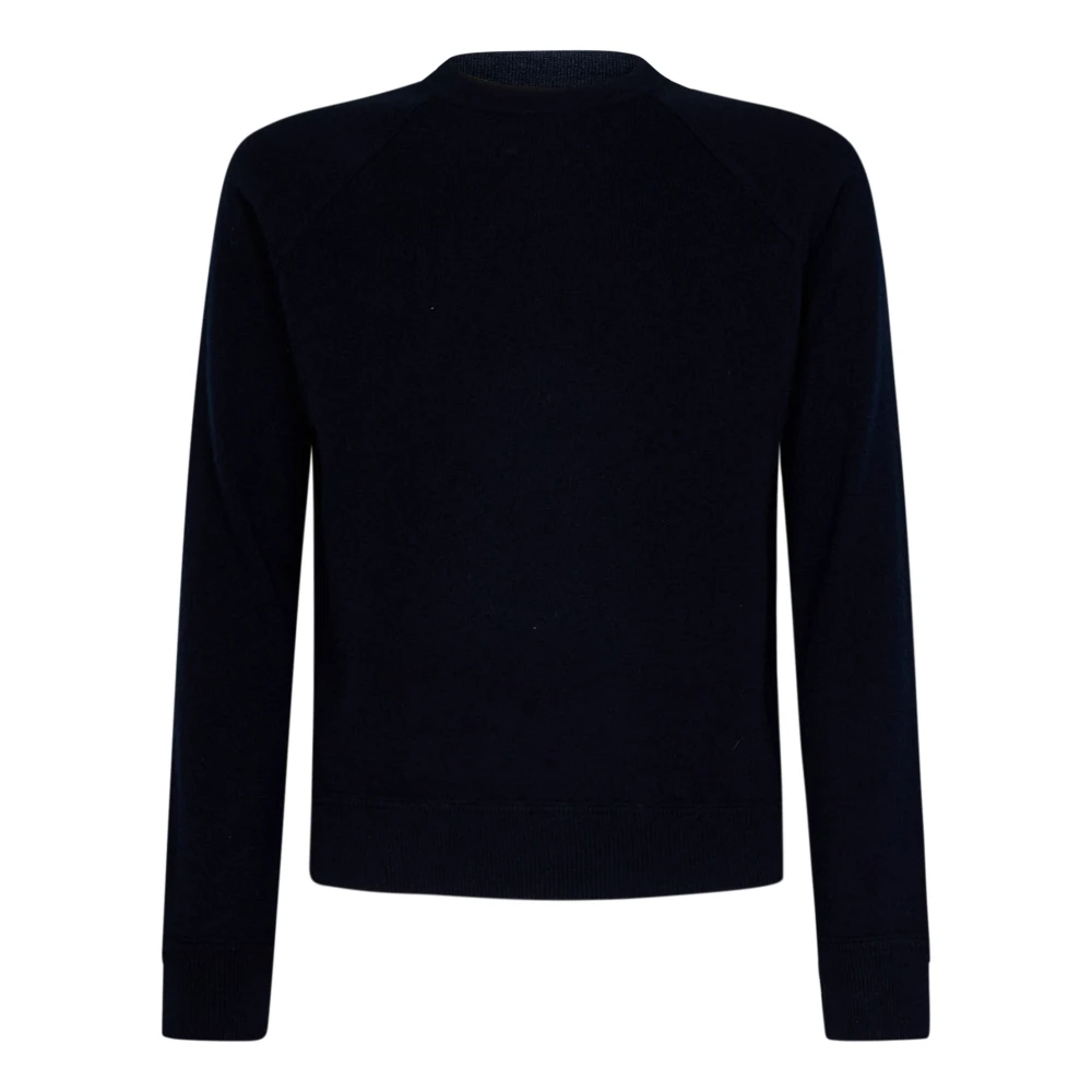 Malo Midnight Blue Cashmere Crew Neck Sweater Blue Heren