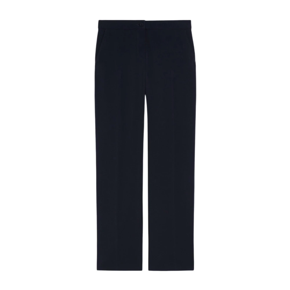 Pennyblack Women's Blue Straight Trousers - Straight Trousers - 2XS - Trousers