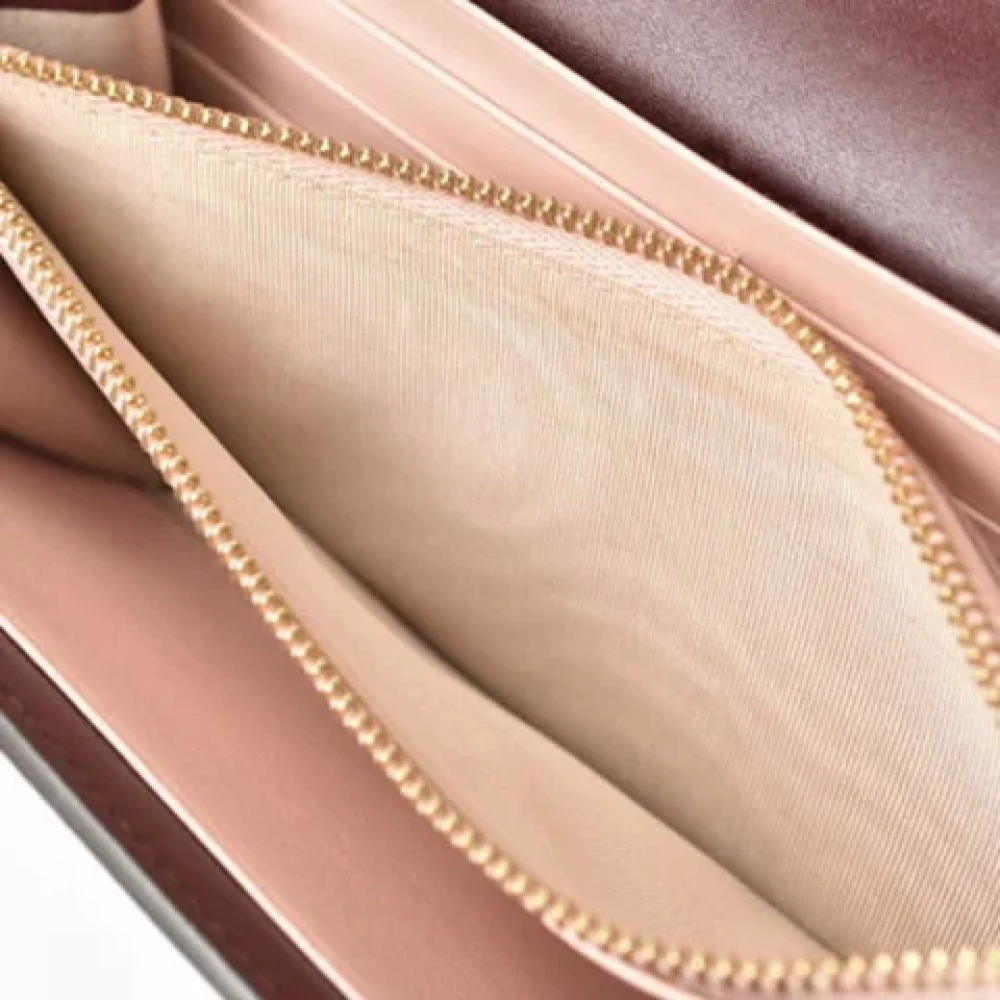 Salvatore Ferragamo Pre-owned Leather wallets Brown Dames
