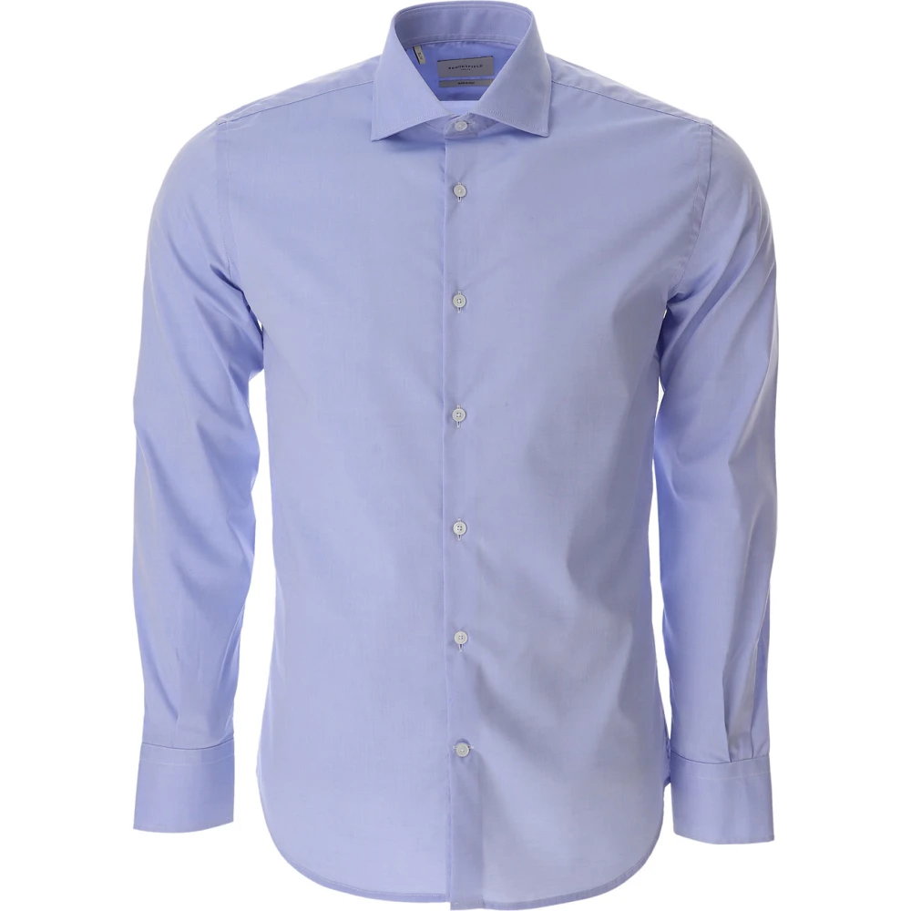 Brooksfield Formal Shirts Blue Heren