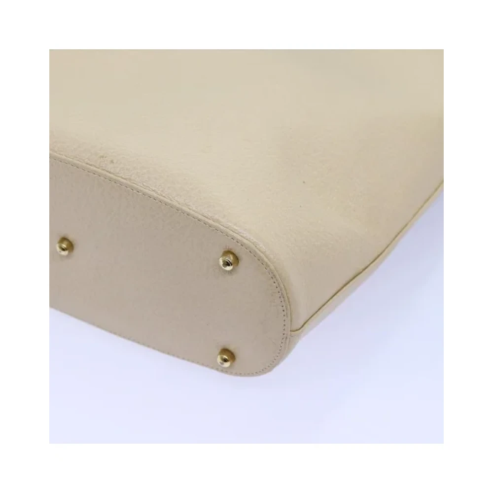 Gucci Vintage Pre-owned Leather handbags Beige Dames