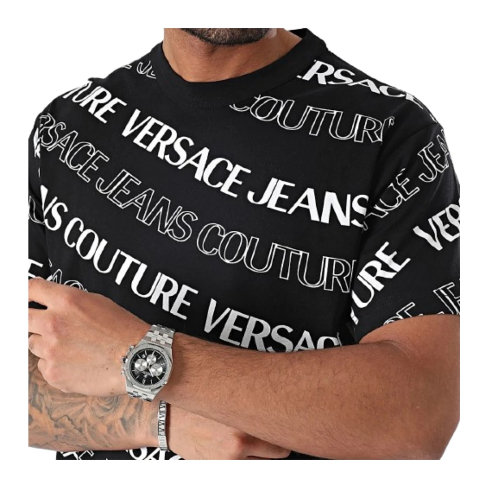 Versace Jeans Couture Designer T-shirts en Polos Black Heren