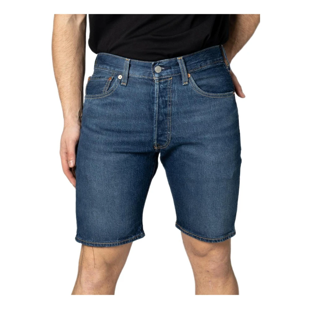 Levi's Levis Heren 501 Original Fit Jean Shorts Blue Heren