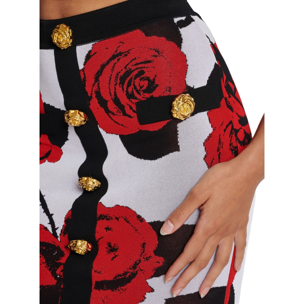 Balmain Rozendruk rok Multicolor Dames