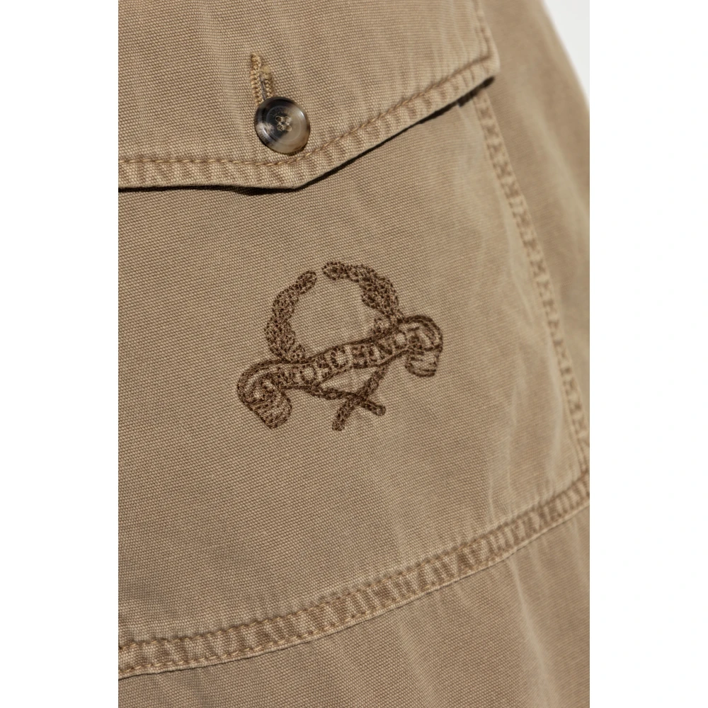 Moschino Logo shorts Beige Heren