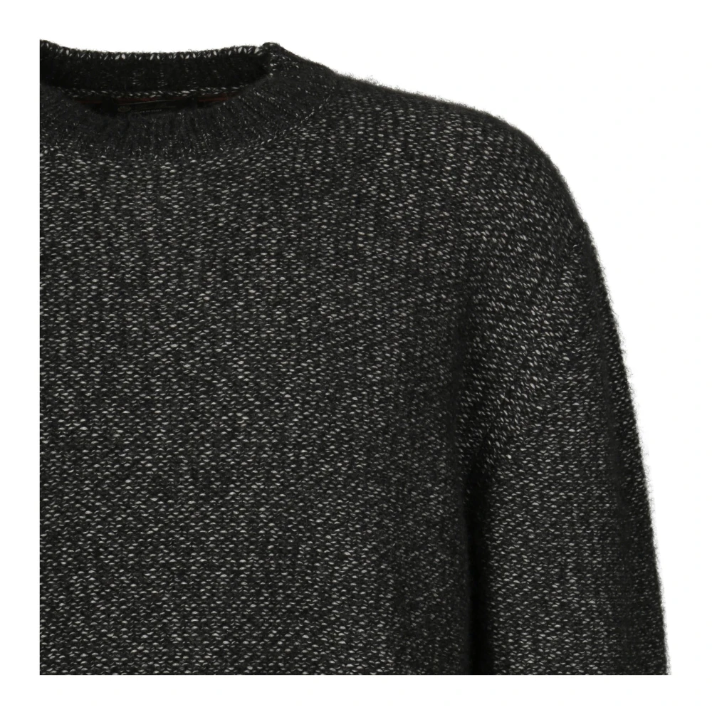 Loro Piana Round-neck Knitwear Black Heren