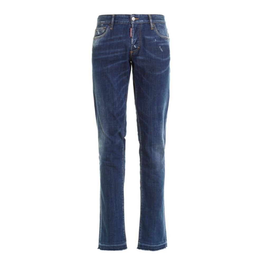 Dsquared2 Luxe Blauwe Slim Jeans Blue Heren