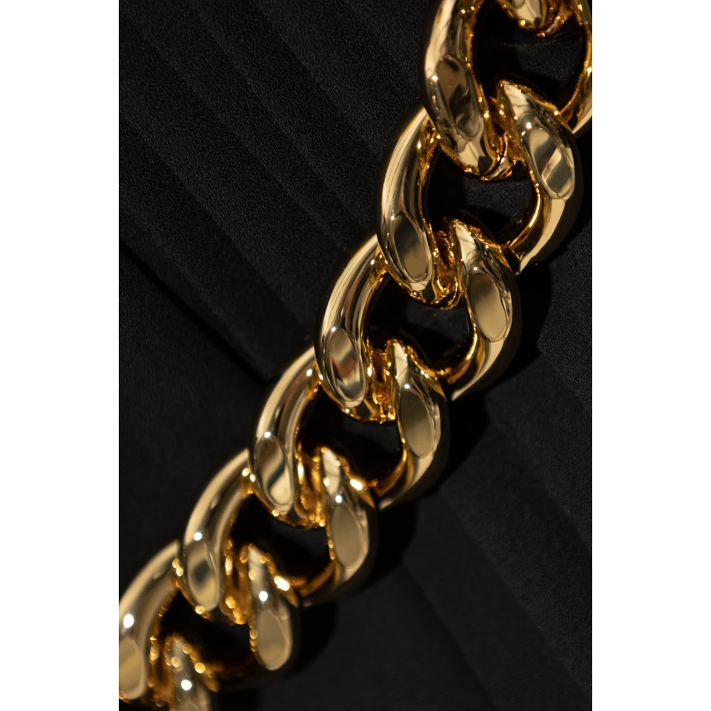 Balenciaga Geplooide rok met ketting Black Dames