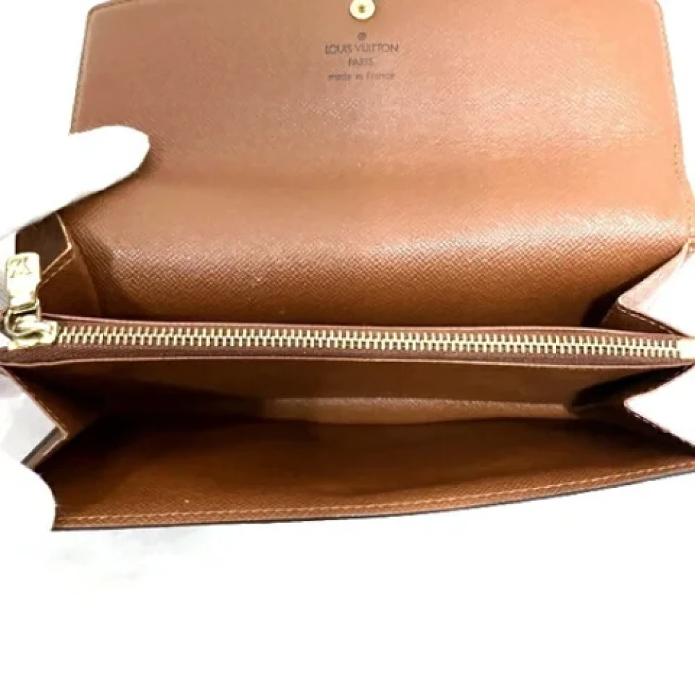 Louis Vuitton Vintage Pre-owned Canvas wallets Brown Dames