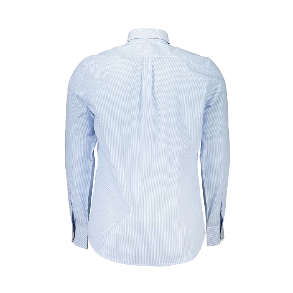 Harmont & Blaine Elegant gestreept Regular Fit overhemd Blue Heren